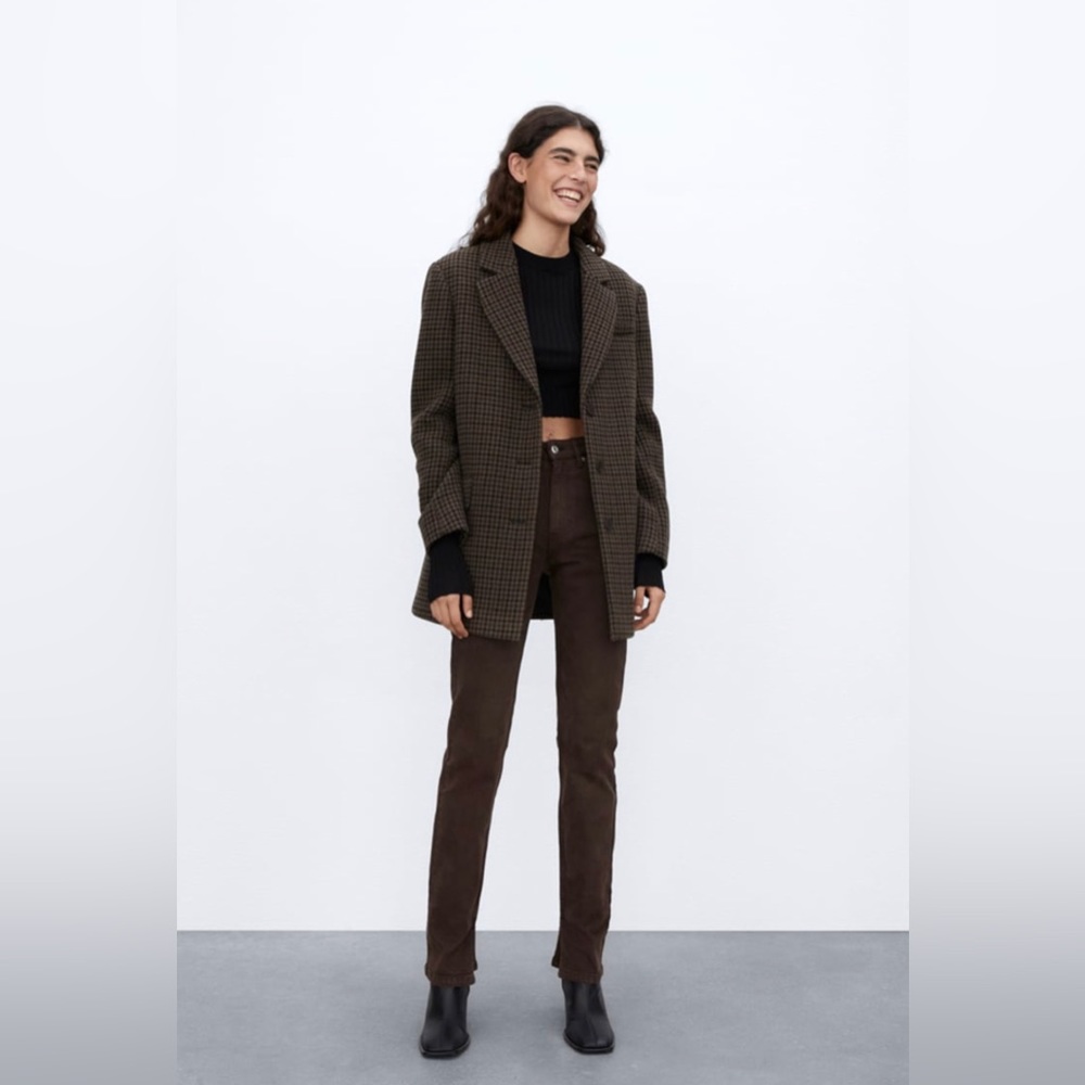 Zara split slim jeans
